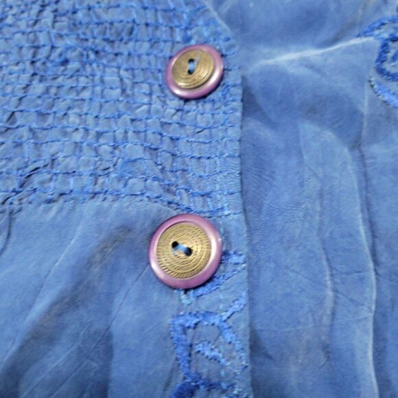 Vintage Action Wear USA Top Size Small Women's Vintage Top Vest Button Front Vtg - Picture 5 of 11